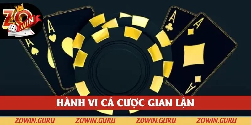 Miễn trừ trách nhiệm ZOWIN khi coó hành vi gian lận 
